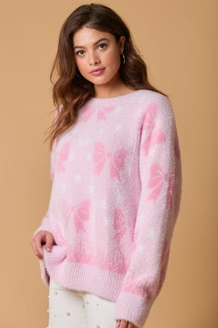 Mohair Bow Sweater