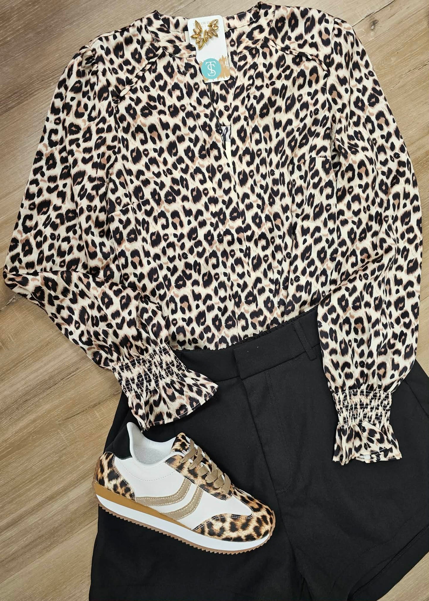 KICKOFF- Leopard Combo Sneaker
