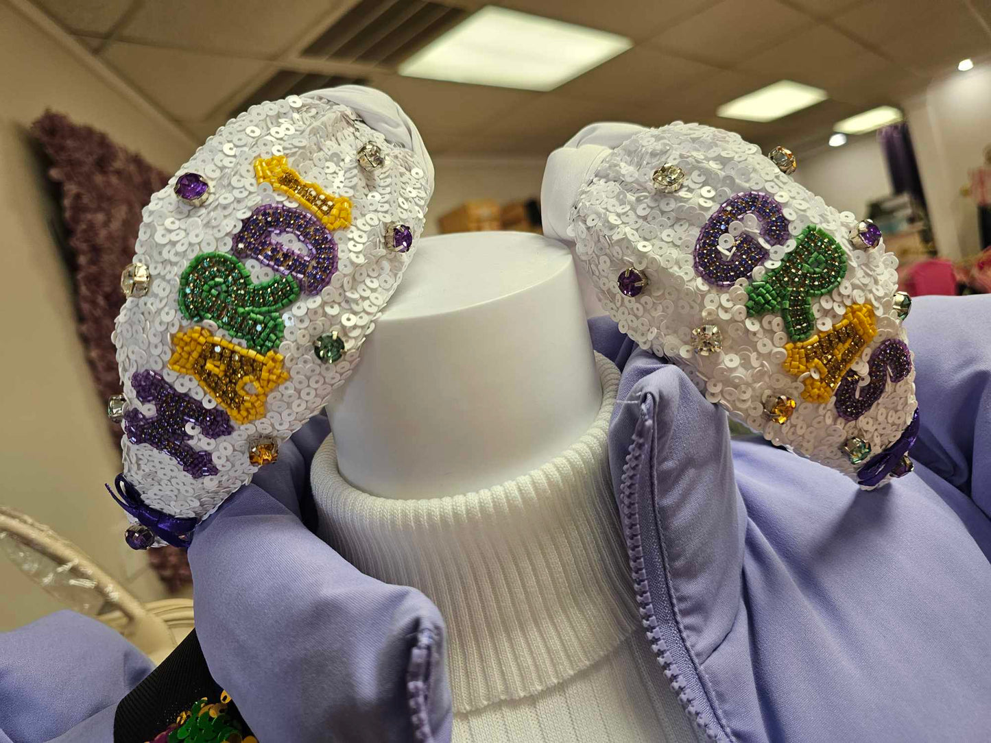 Mardi Gras Headband- “Mardi Gras”