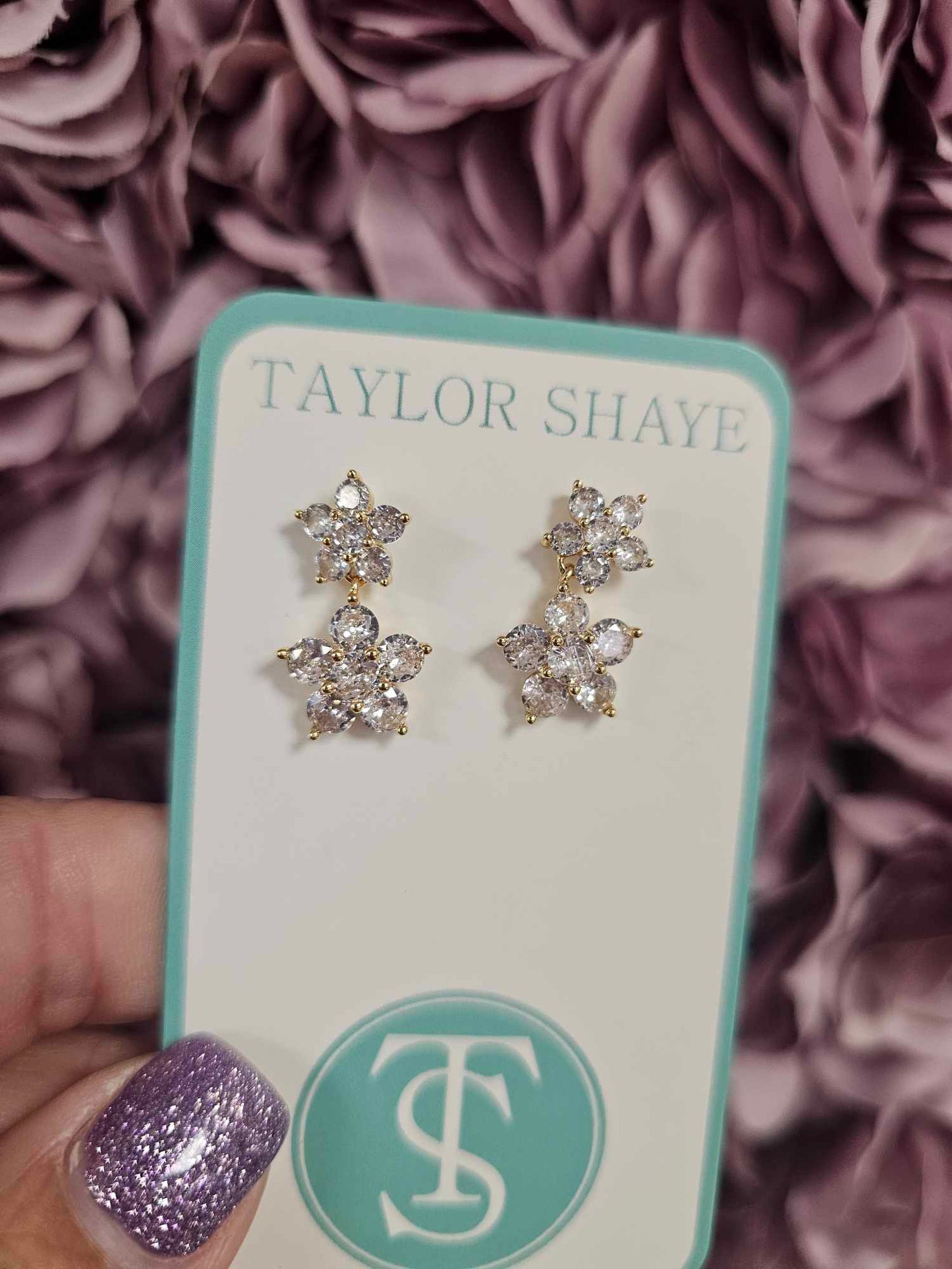 Taylor Shaye- Mary-Kate Flower Stud