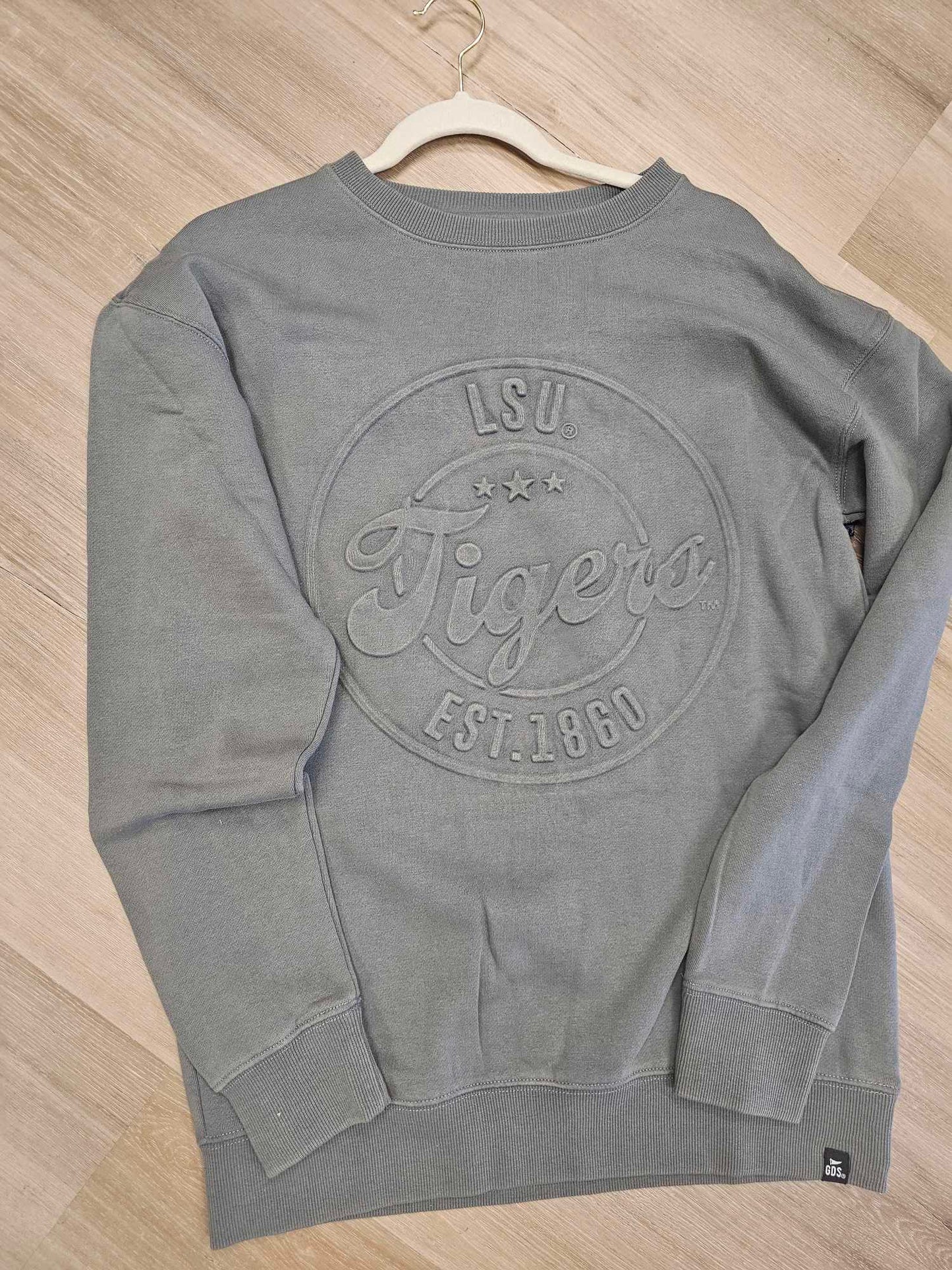 LSU- Carson Circle Embossed Sweatshirt