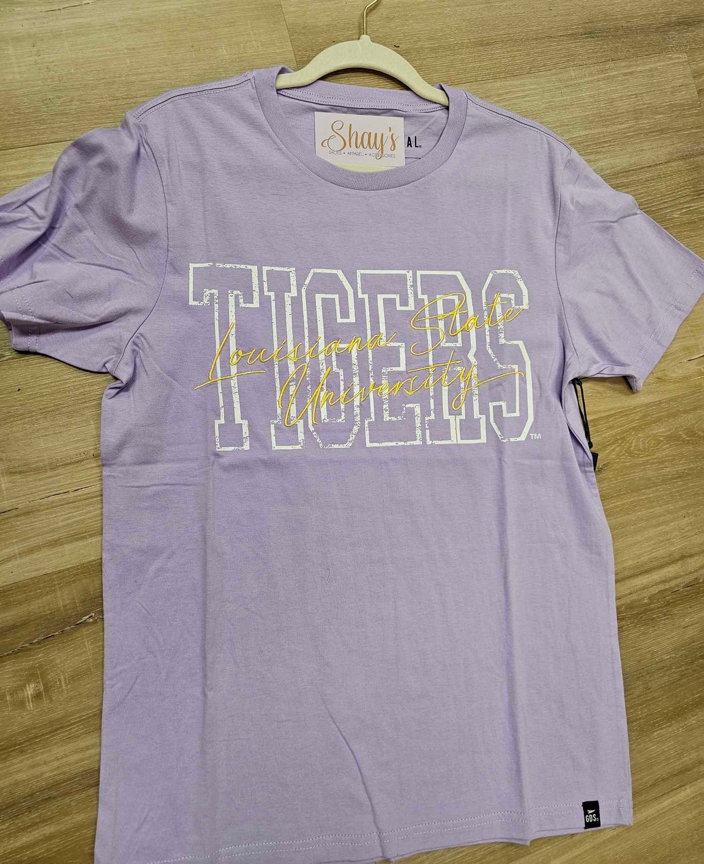 LSU- Owen Outline Embroidered Tee