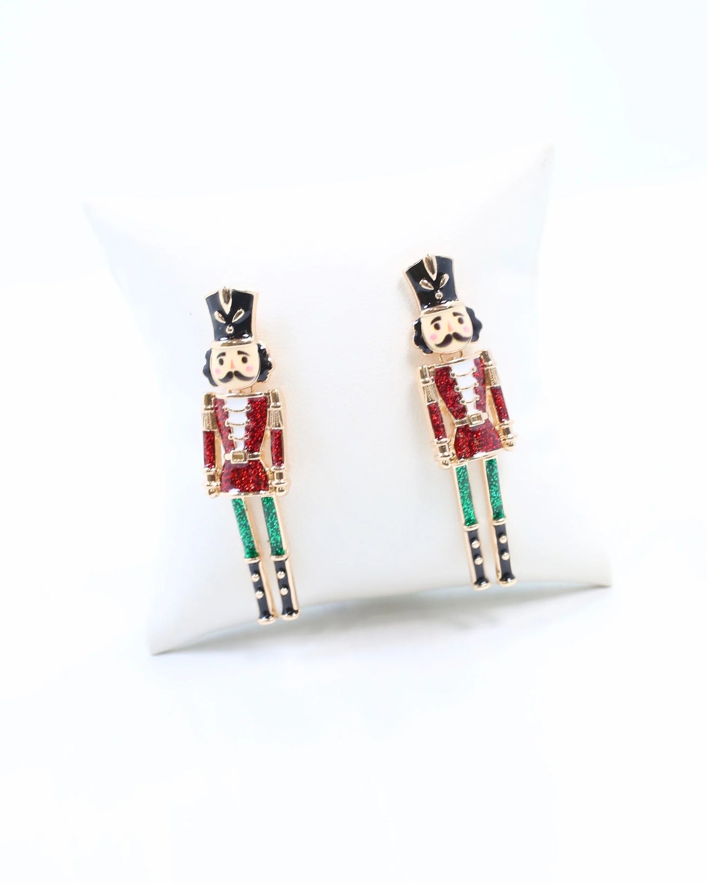 Naughty or Nice Nutcracker Earring Red