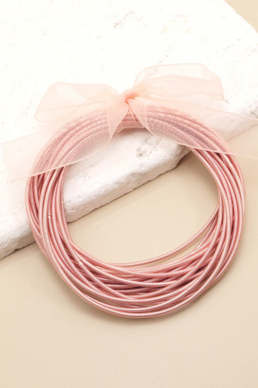 Stretchy Guitar String Bracelet Stack