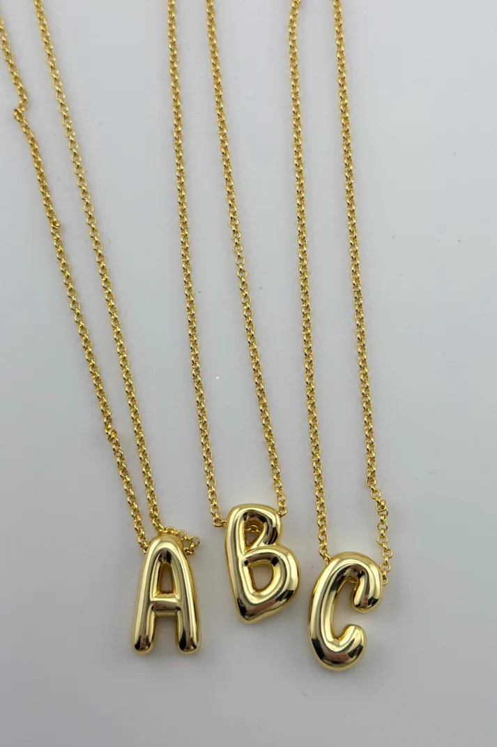 Cue The Camera Initial Necklace