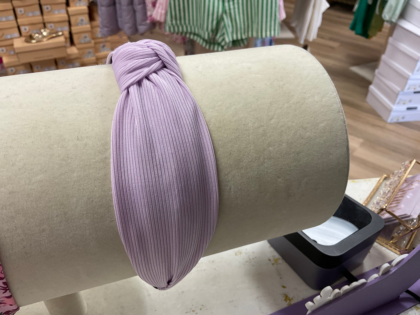 Spring Purples Knotted Headband