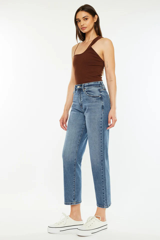 Jordana High Rise True Straight Jeans