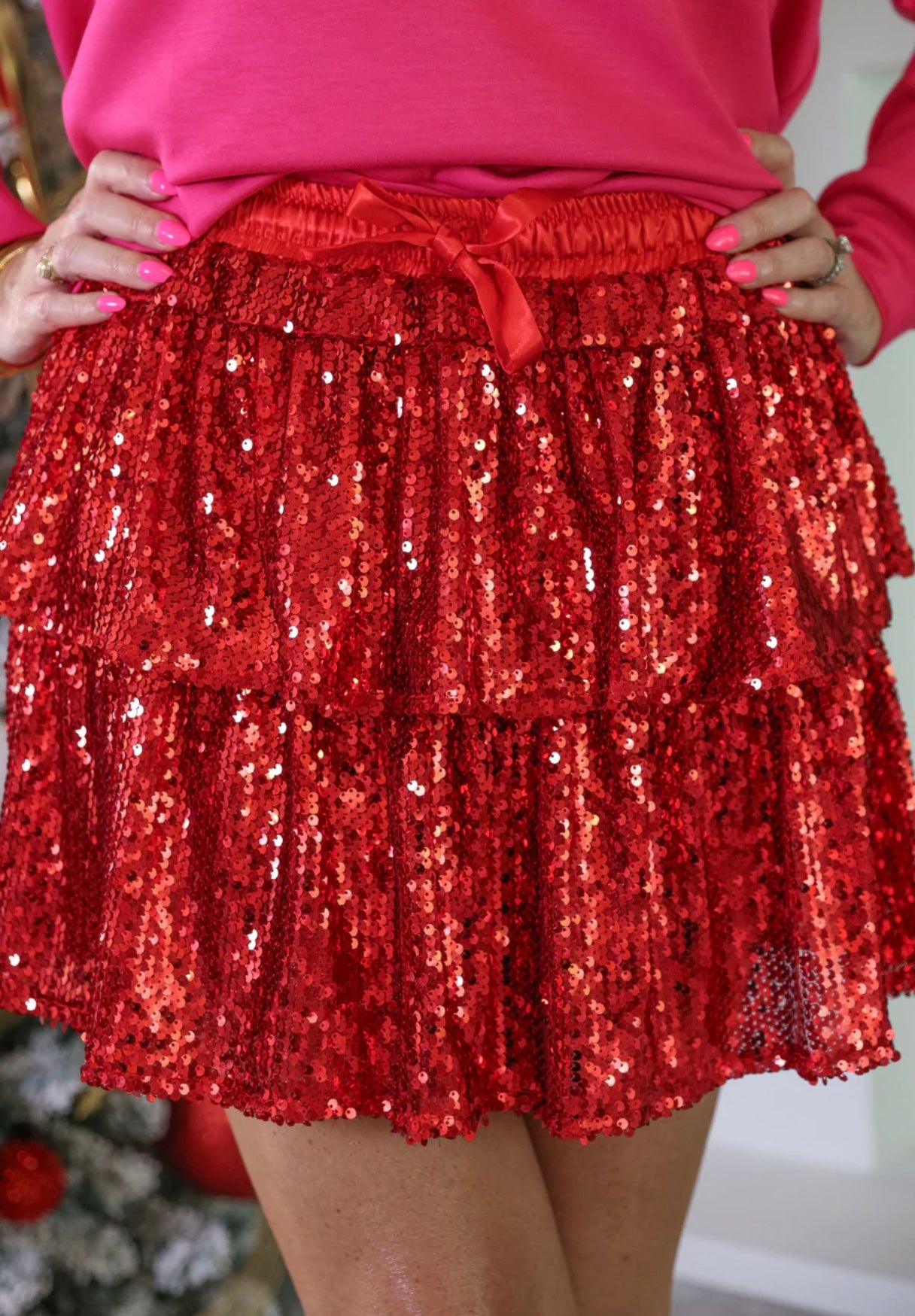 Feel The Fire Sequin Skort