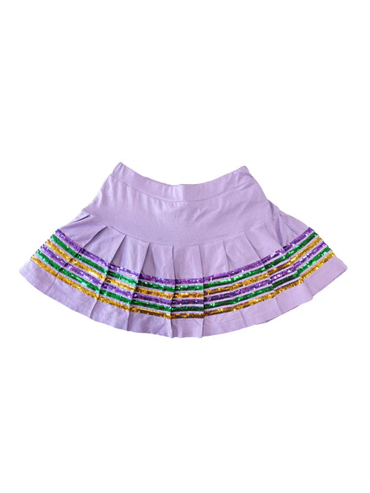 Sequin Stripes Adult Skort