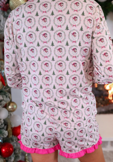 Santa's Favorite Ruffle Pajama Set