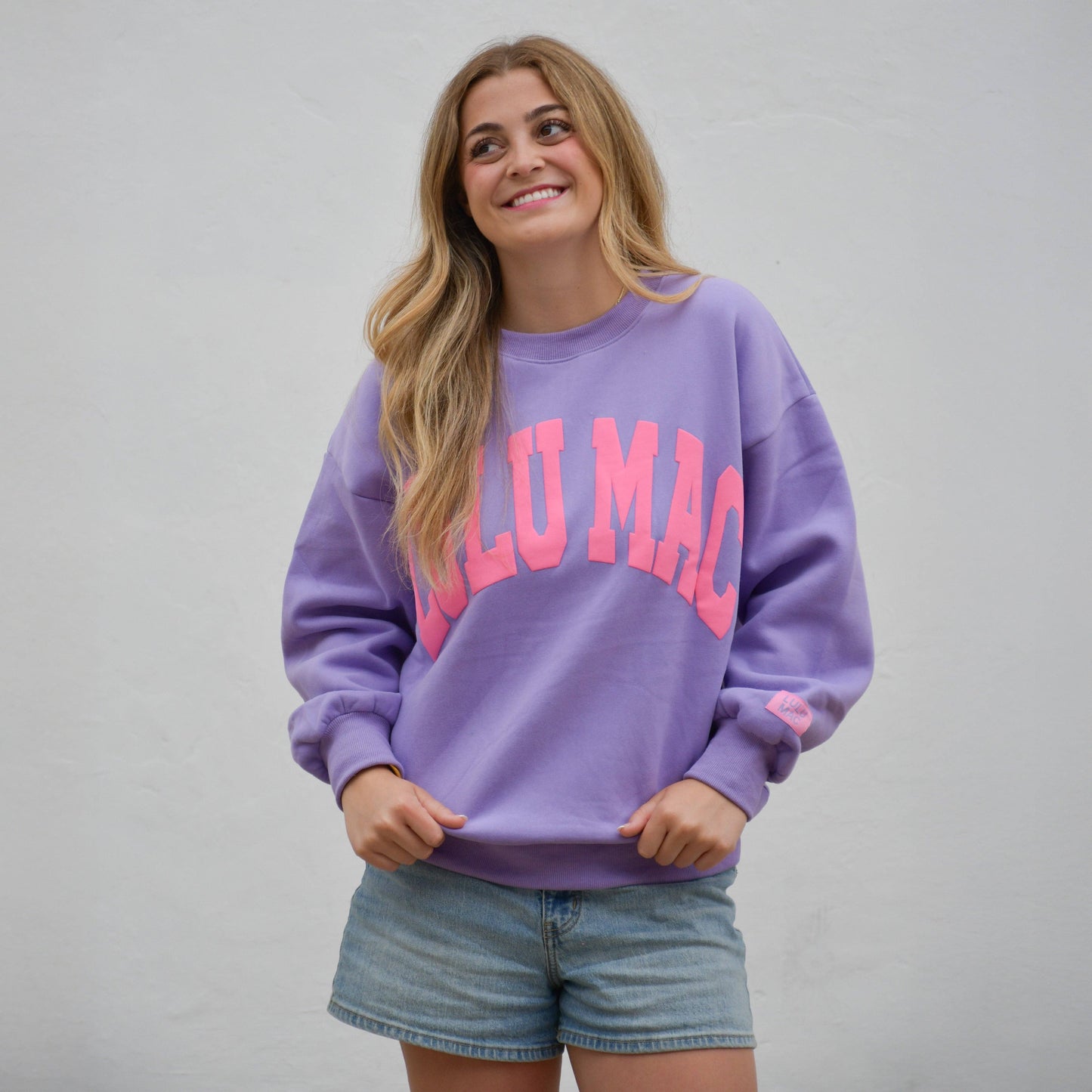 LULU MAC Purple/Pink Puff SWEATER