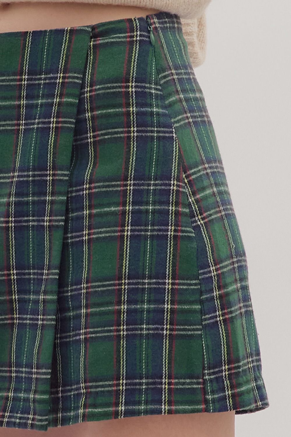 Rebecca- Plaid Skort