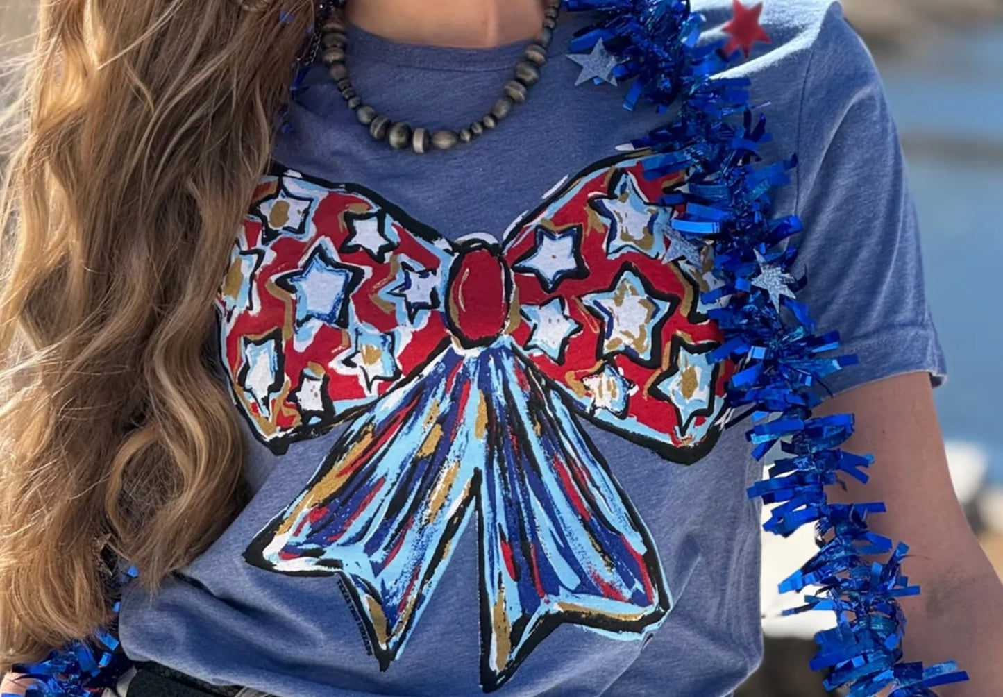 Callie Ann Patriotic Bow Tee