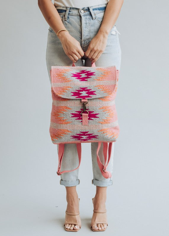 Woven Aztec Backpack