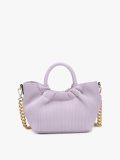 Valency Pleated Satchel - Lilac