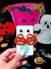 Taylor Shaye Pumpkin Face Earrings