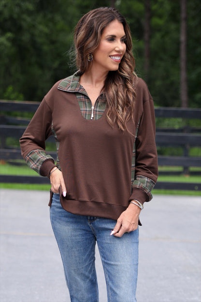 Juniper Plaid Pullover