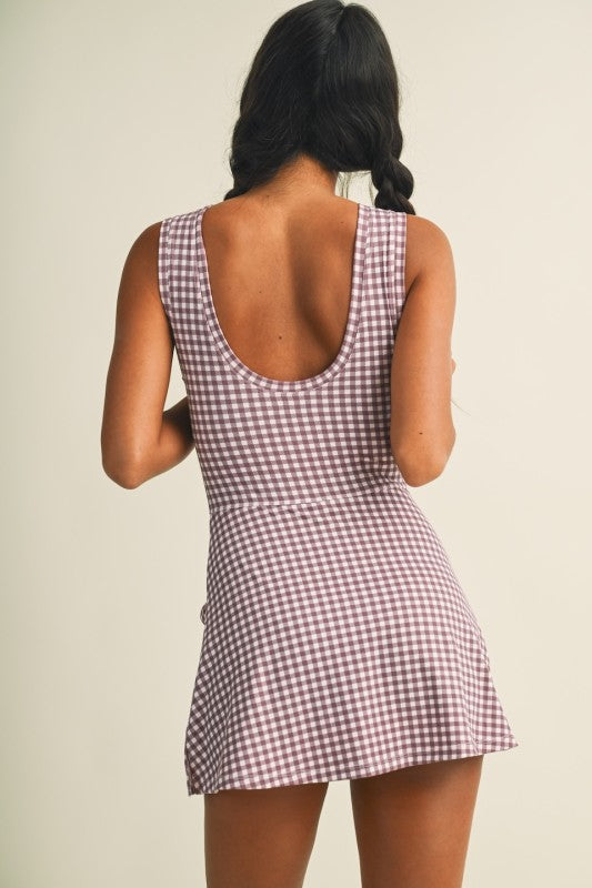 Glowie Sleeveless Wrap & Tie Athletic Dress