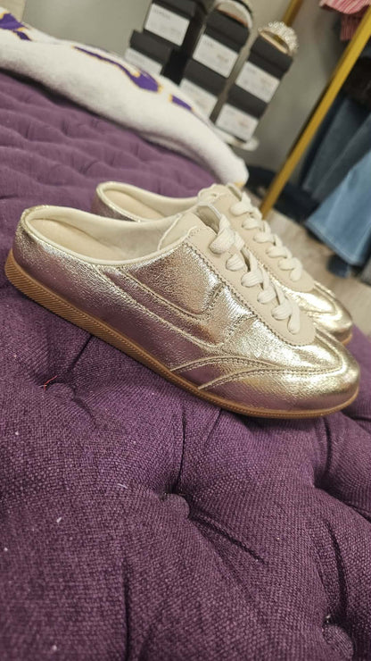 MacKay - Gold Slip On Tennis