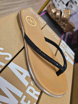 Carly 2- Rhinestone flip flops