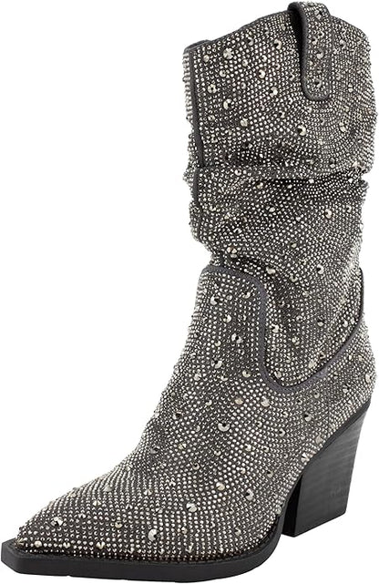 Kady Slouch Rhinestone Boot