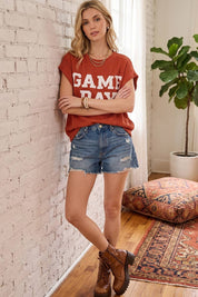 Game Day Ribbed Knit Top