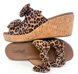 Leopard Bowed Up Wedges