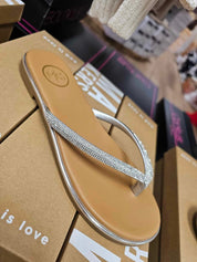 Carly 2- Rhinestone flip flops