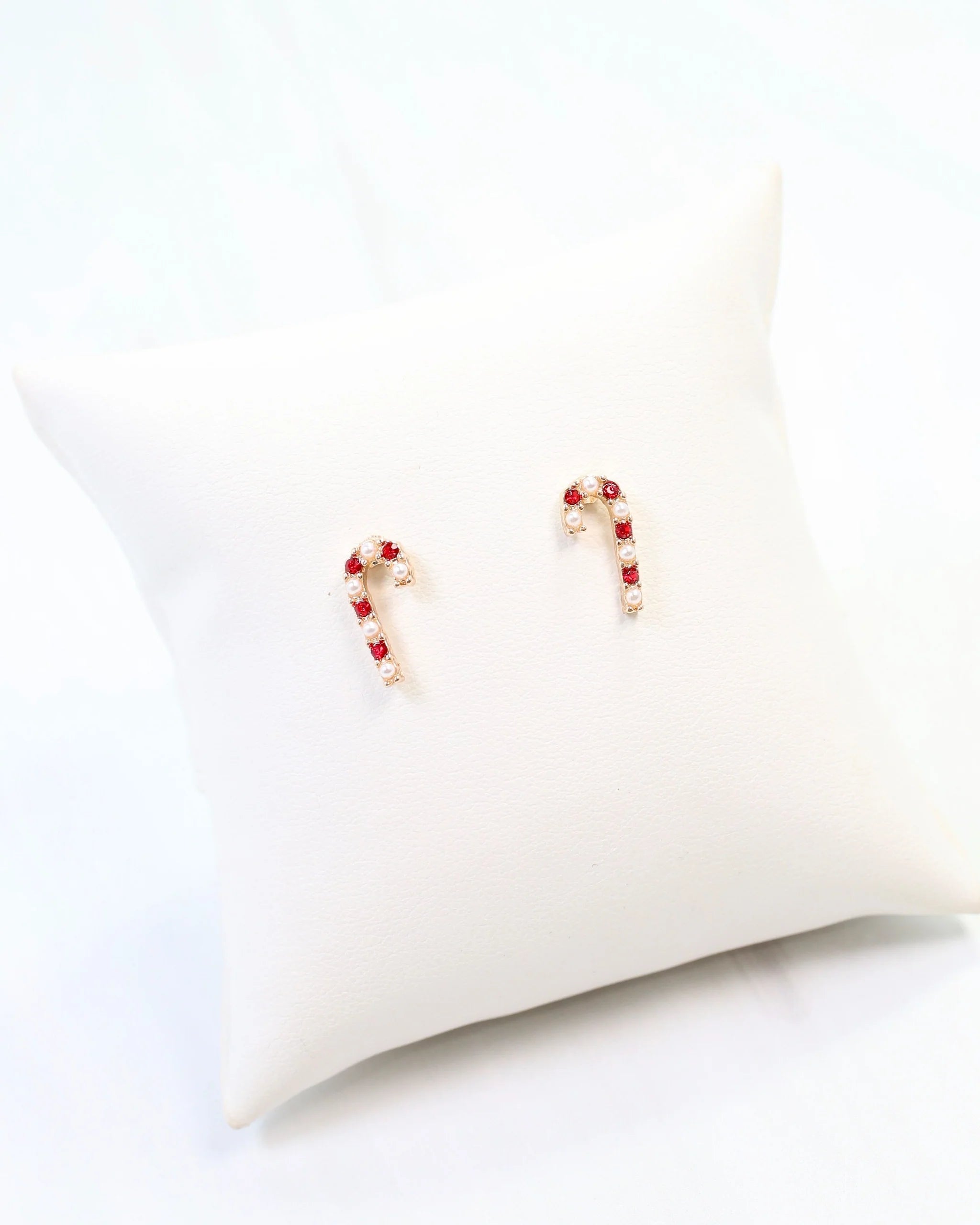 Kris Kringle Candy Cane Stud Red