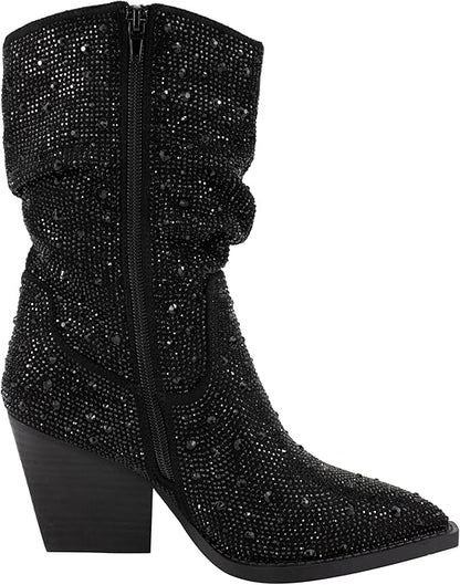 Kady Slouch Rhinestone Boot