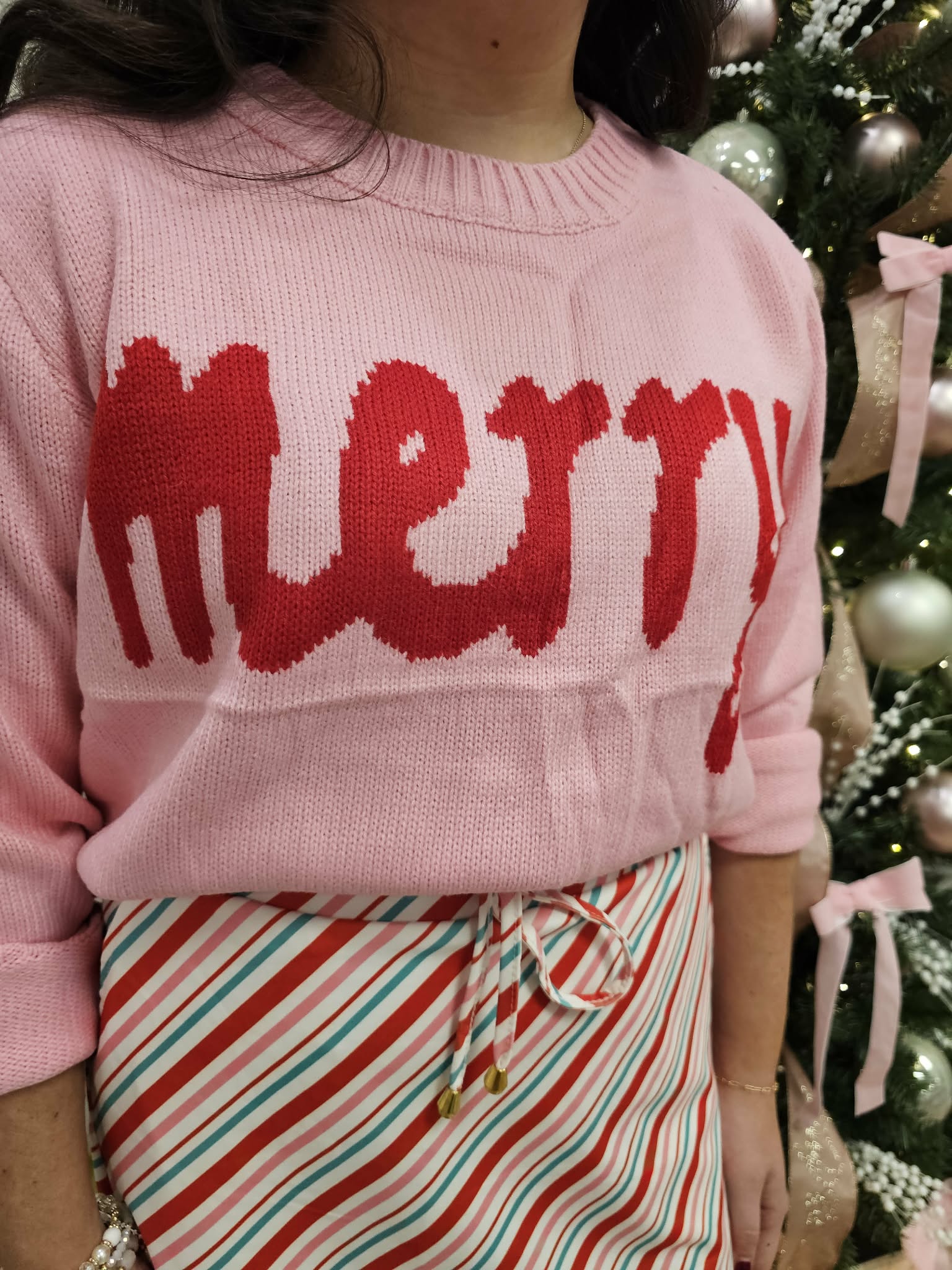 Jingle Jolly Merry Christmas Sweater Tops