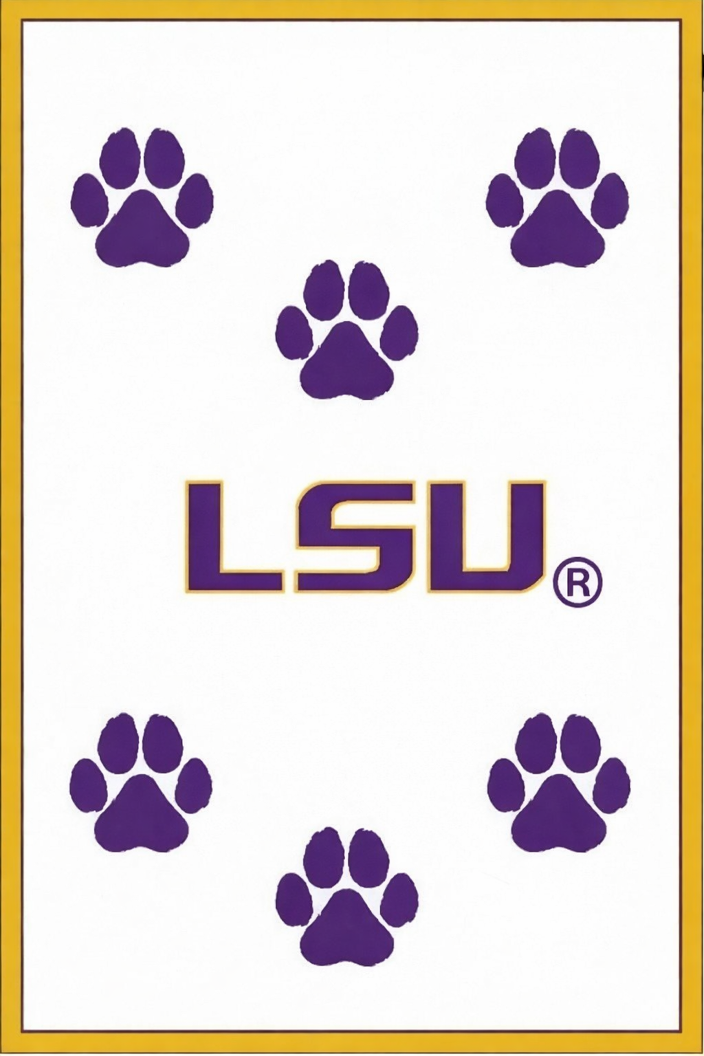 LSU Tiger Paws Luxury Blanket - FINAL SALE