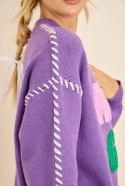 What time is it?- Mardi Gras  Sweater