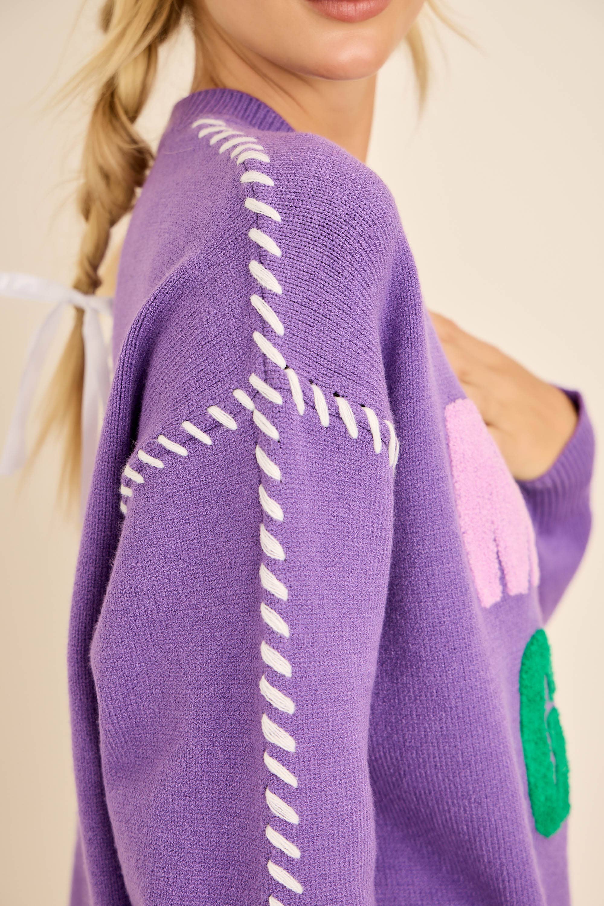 What time is it?- Mardi Gras  Sweater