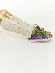 Mardi Gras Pearl Leg Warmers