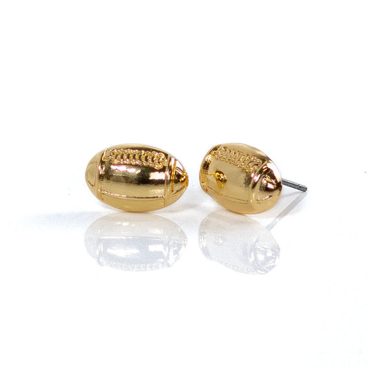 Royal Standard-  Football Stud Earrings
