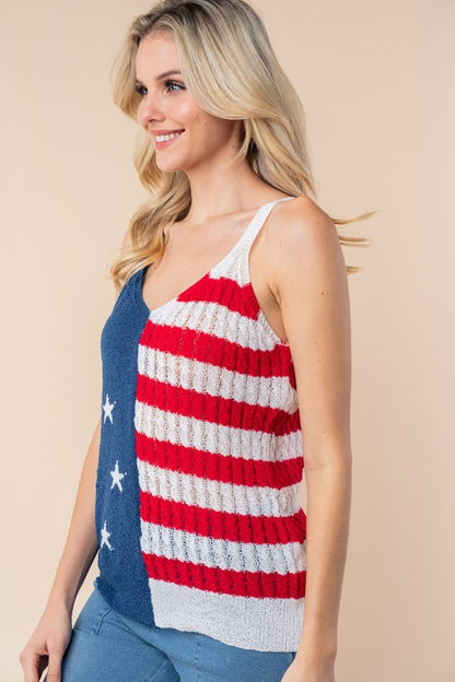 Lightweight American Flag Tank