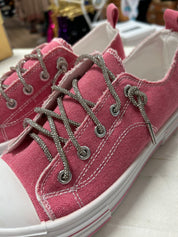 Aman Rhinestone Lace up Tennis