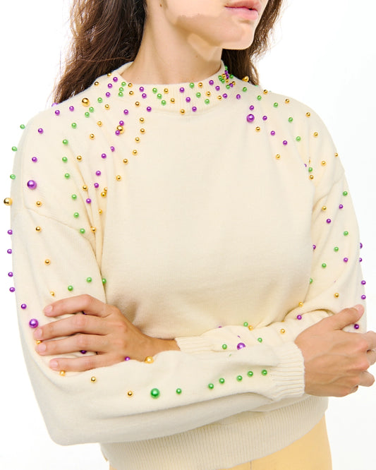 Grab the Beads Pearl Sweater