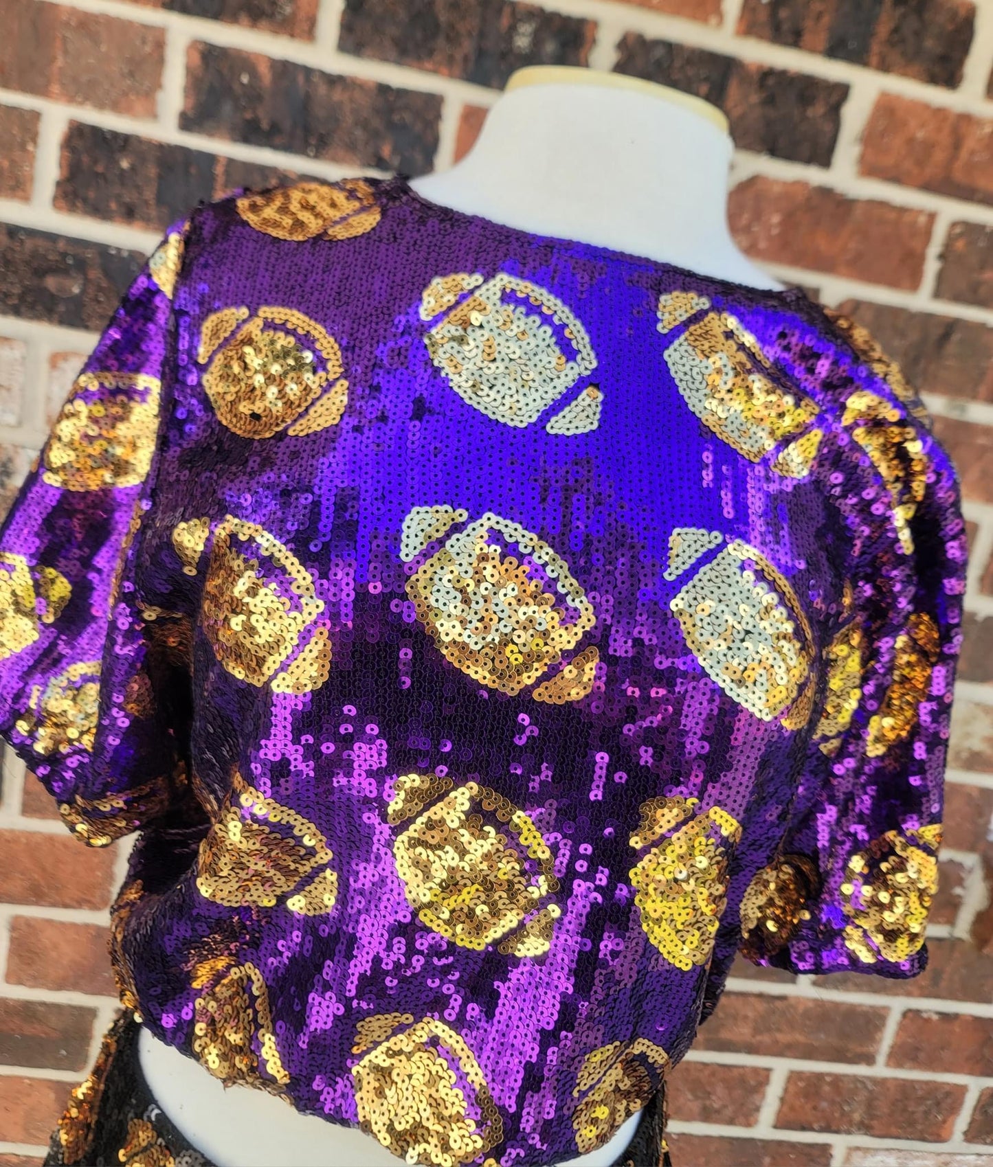 Sequin Football Bubble Shirt