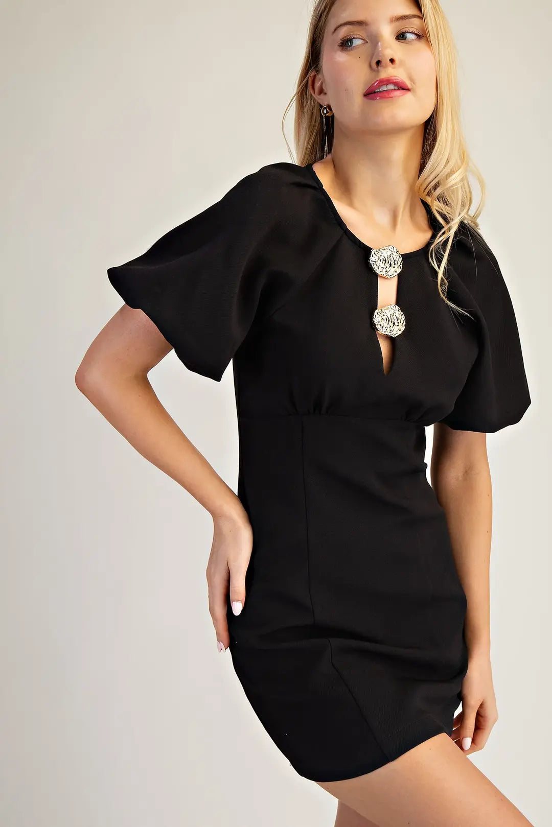 The Madison- Metal Trim Dress