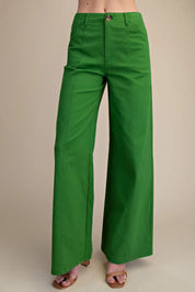 Clover- High Rise Wide Leg Pants