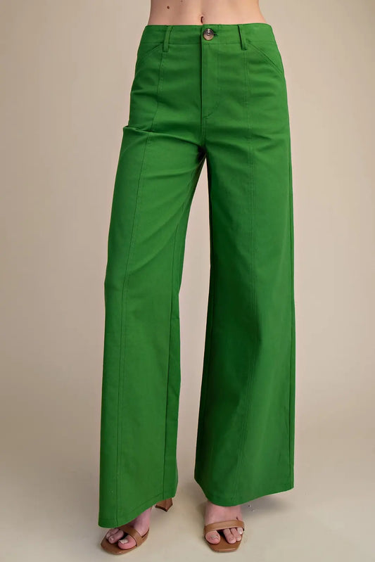 Clover- High Rise Wide Leg Pants