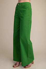 Clover- High Rise Wide Leg Pants