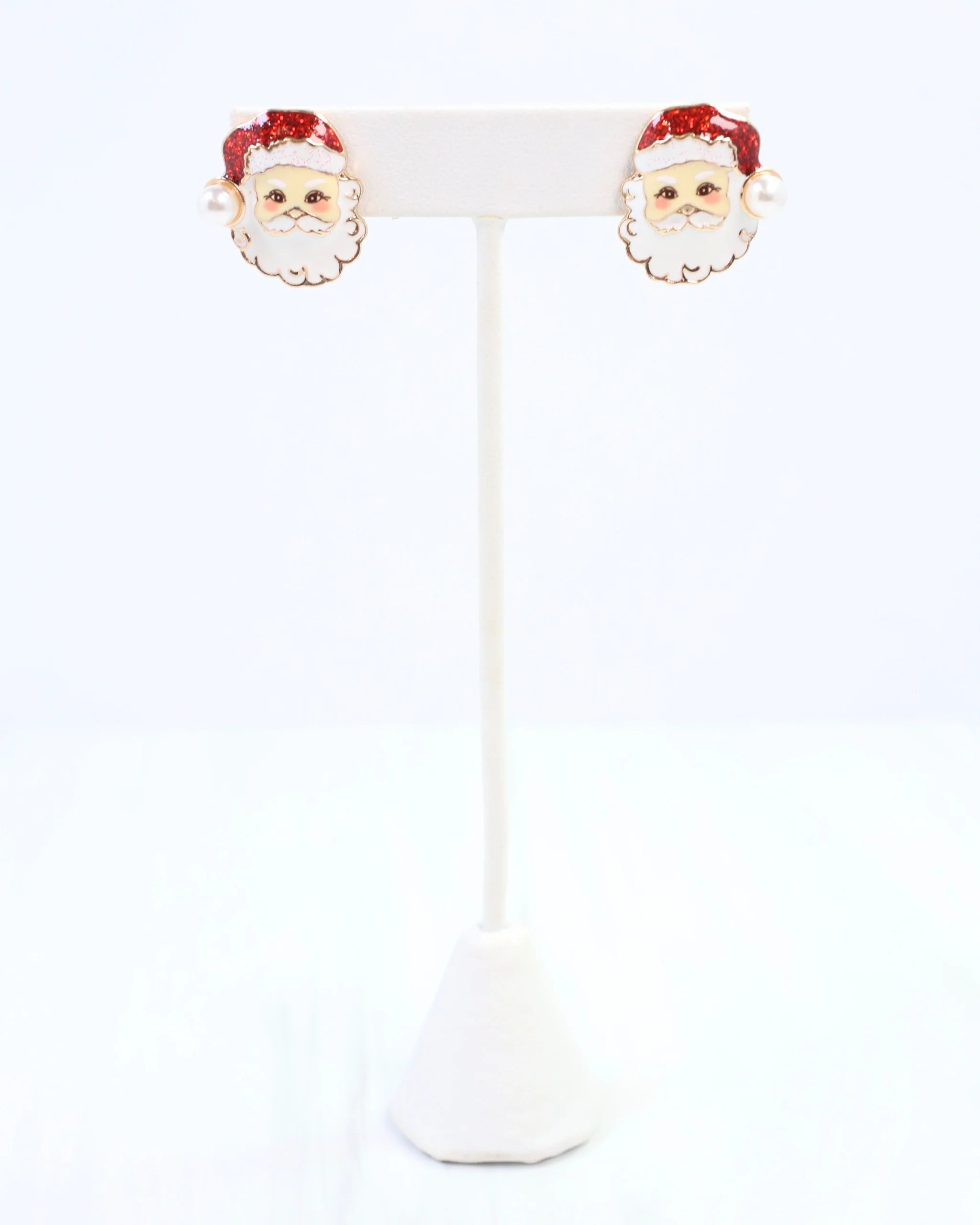I Believe Santa Earring Red