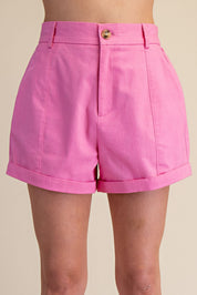 Spring Love- High Waisted Tailored Shorts