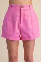 Spring Love- High Waisted Tailored Shorts