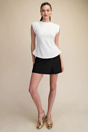 Fresh Air- Sleeveless Peplum Top