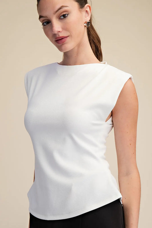 Fresh Air- Sleeveless Peplum Top