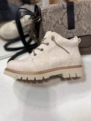 Lauren Combat Boot - Cream